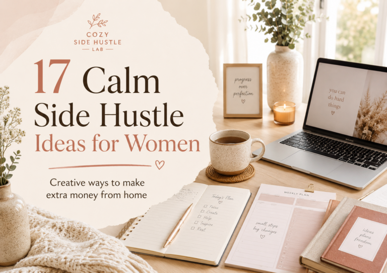 Side Hustle Ideas for Women: Calm and Creative Ways to Make Extra Money from Home