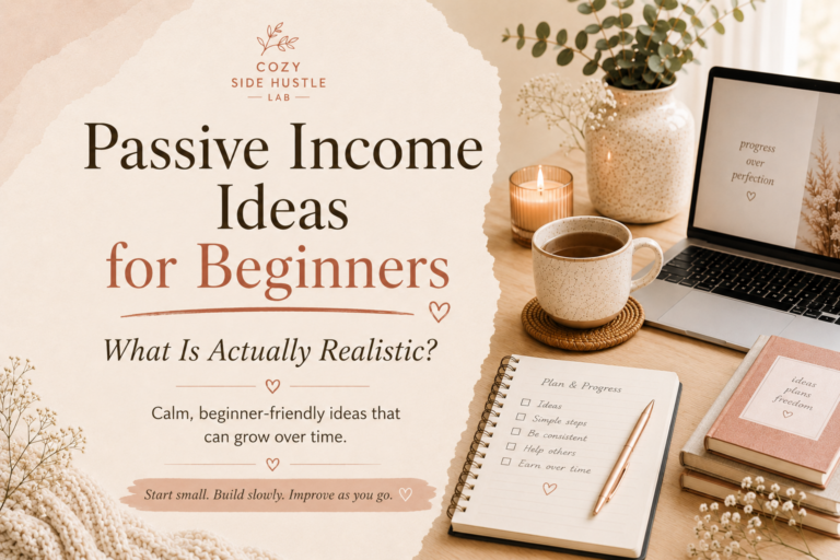 Passive Income Ideas for Beginners: What Is Actually Realistic?